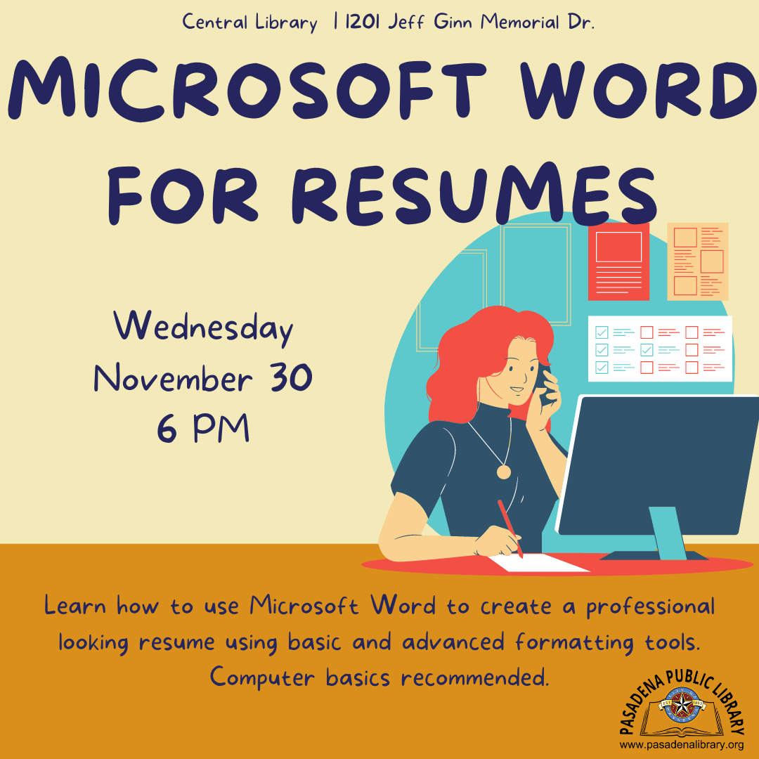 central-ms-word-for-resumes-pasadena-public-library